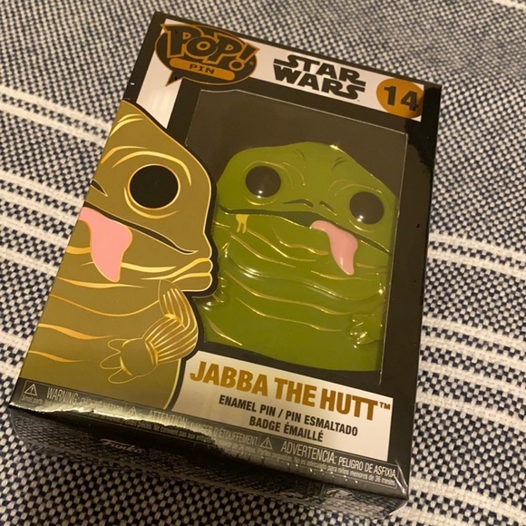 Funko Pop! Pin: Star Wars - Jabba The Hutt Premium Enamel Pin - Picture 1 of 5